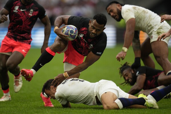 England ends Fiji s crowd pleasing run at Rugby World Cup with